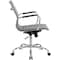 Global Industrial Conference Room Chair with Mid Back & Fixed Arms, Fabric, Gray 695503FGY - alternate 3
